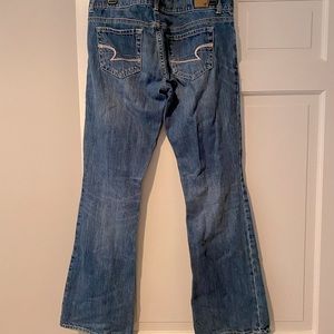 American Eagle Distressed Bootcut Jeans size 8